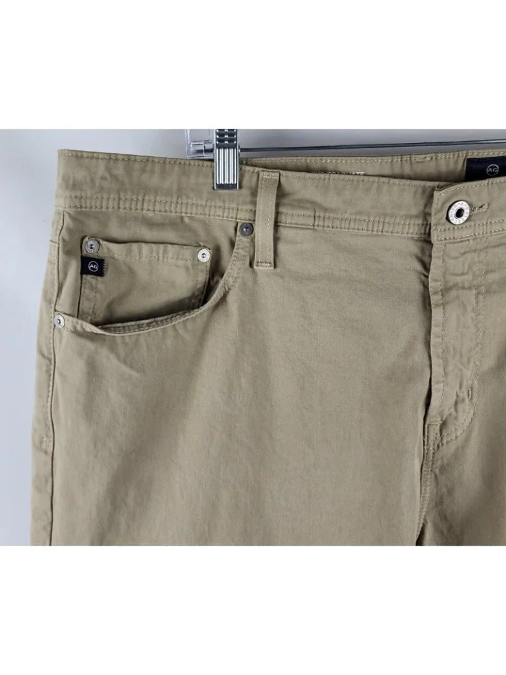 AG Adriano Goldschmied Mens 40x29 Beige/Tan The Graduate Tailored Leg Pant
